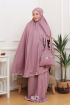 Telekung Hanna Ruffle Adult in Lavender Purple