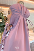 Telekung Hanna Ruffle Adult in Lavender Purple