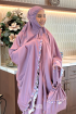 Telekung Hanna Ruffle Adult in Lavender Purple