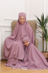 Telekung Hanna Ruffle Ibu Anak in Lavender Purple