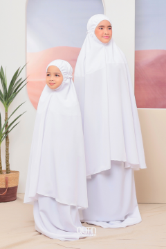 Telekung Hanna Basic in Off White