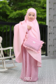 Telekung Safira in Rose Pink