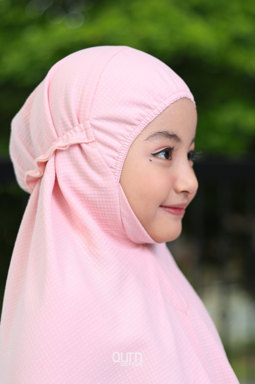 Telekung Safira in Rose Pink